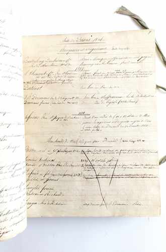 REGISTRE ou LIVRE DE COMPTE de 1814 à 1826...